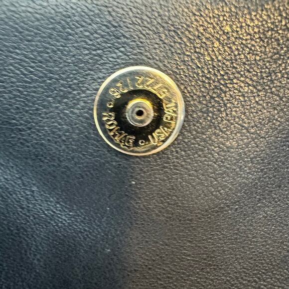 Coach Vintage Legacy Purse Black Leather Handbag Crossbody Flap 9821 - Picture 9 of 13